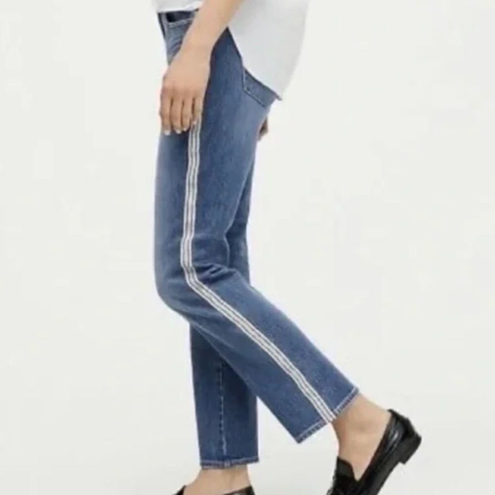 J.Crew Slim Boyfriend Jean with Stripes